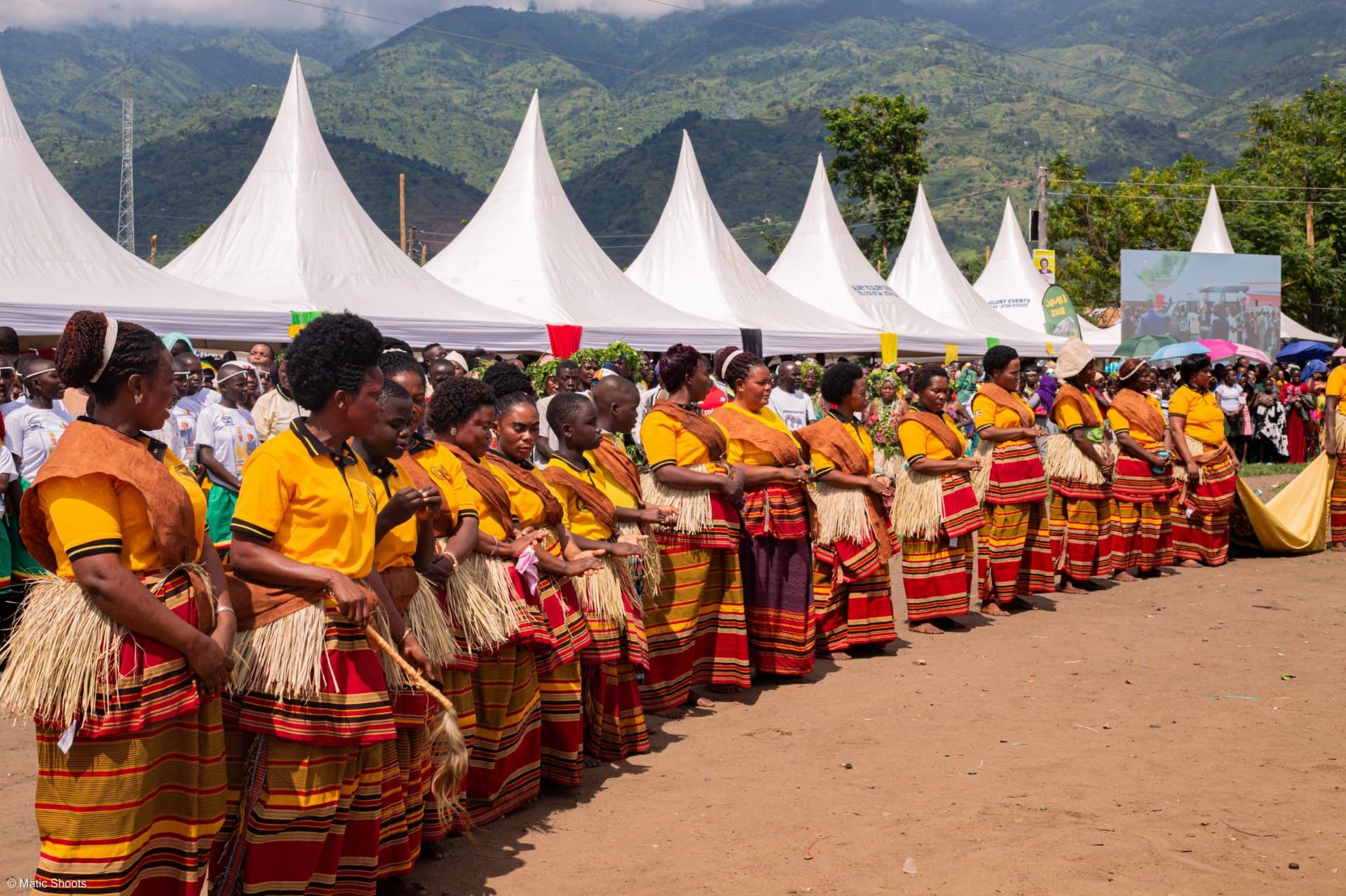 Women performing a traditional cultural dance